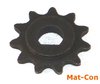 chain sprocket, with pitch 1/4“ = 6,35mm, 11 teeth, milled groove one-sided