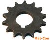 chain sprocket, with pitch ~14mm, 14 teeth, 7mm thick