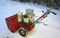Petrol snowblower retooling to E-Starter