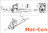 Differenzialgetriebe- Elektromotor DC 1KW 24V 80Nm 120U/min